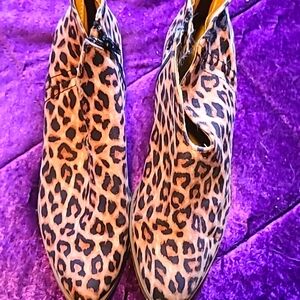 Leopard booties